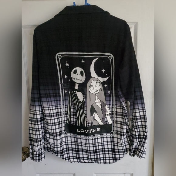 Box Lunch Disneys The Nightmare Before Christmas Sally & Jack Lovers Flannel - Picture 7 of 8